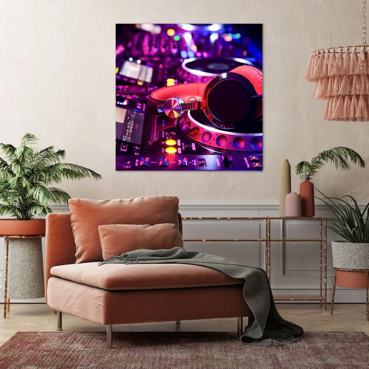 Bild auf Leinwand - Leinwandbild - Bevor der Spaß beginnt - 70x70 cm