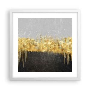 Poster in einem weißen Rahmen - Nach innen und nach oben - 40x40 cm