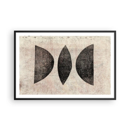 Poster in einem schwarzem Rahmen - Ethnische Abstraktion - 91x61 cm