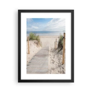 Poster in einem schwarzem Rahmen - Bis zum Horizont - 30x40 cm