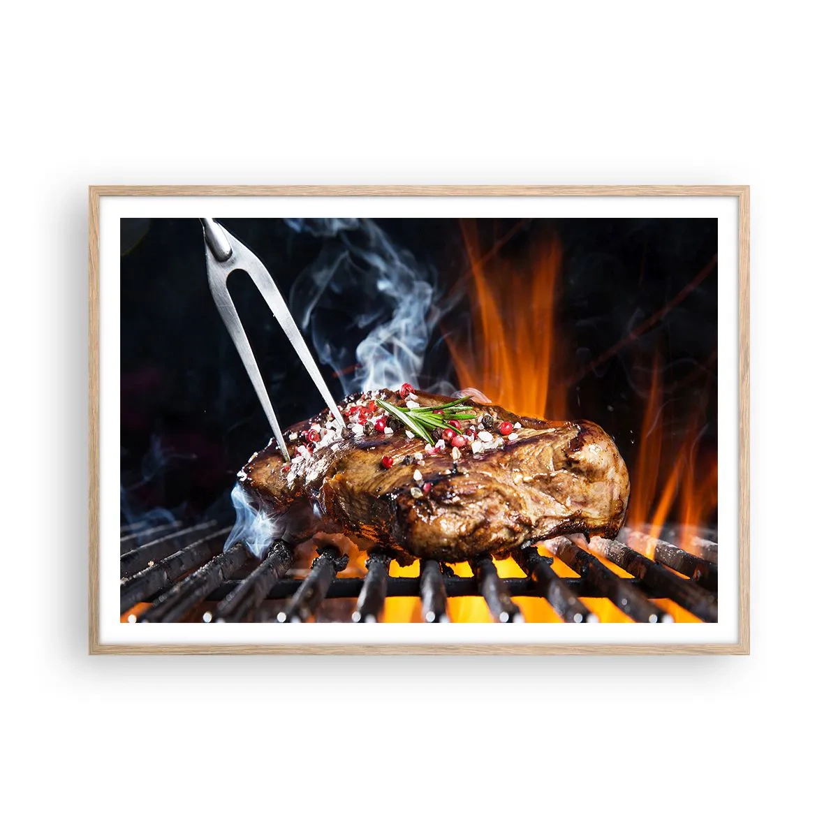 Poster in einem Rahmen aus heller Eiche - Saftig und duftend - 100x70 cm