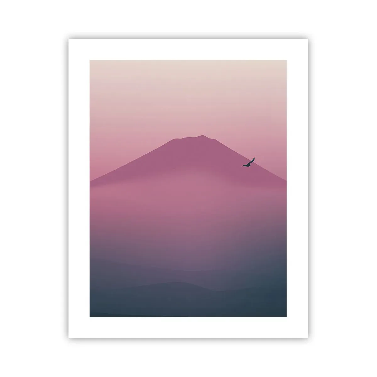 Poster - Wanderer über den Wolken - 40x50 cm