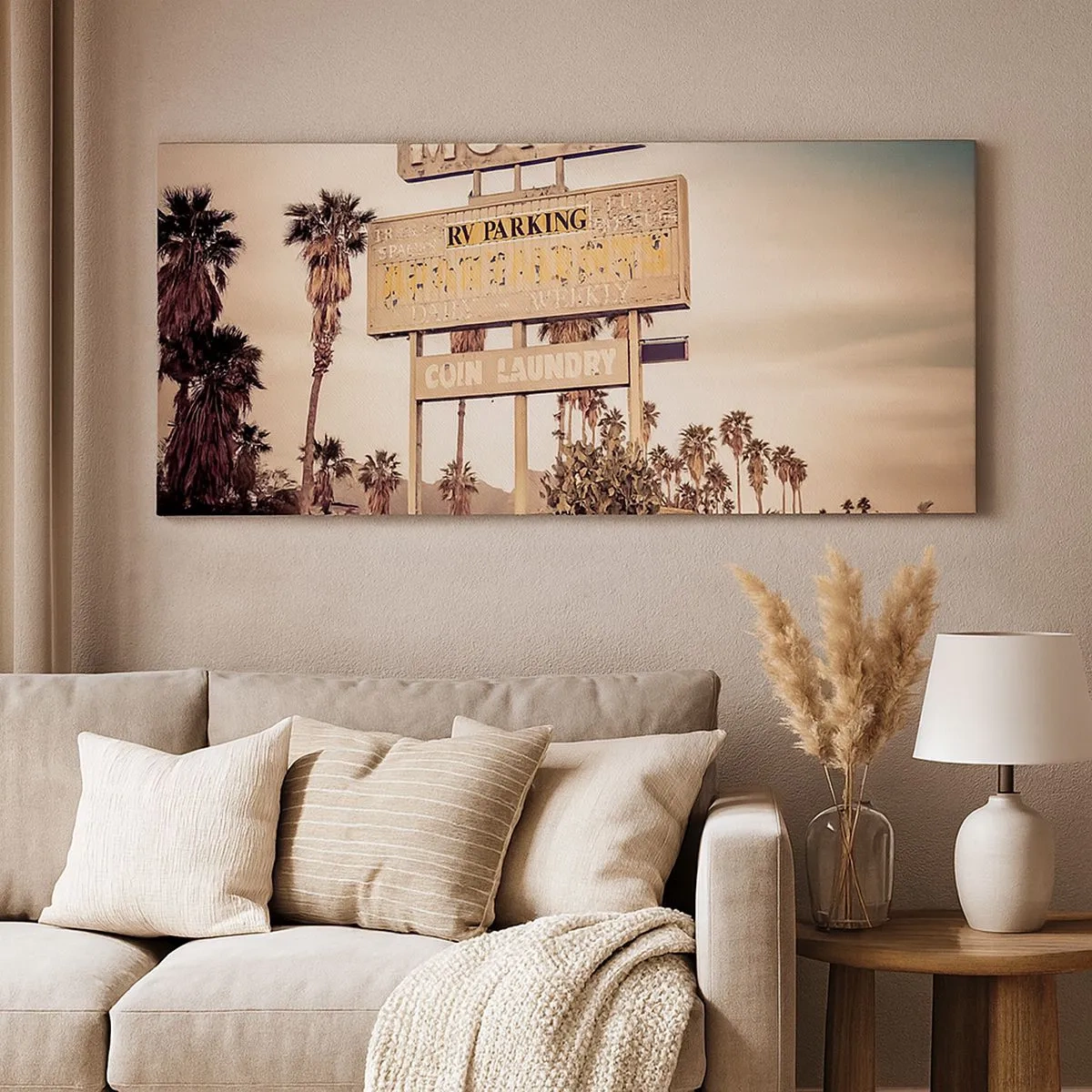 Bild auf Leinwand - Leinwandbild - Hier ist die Zeit stehen geblieben - 100x40 cm