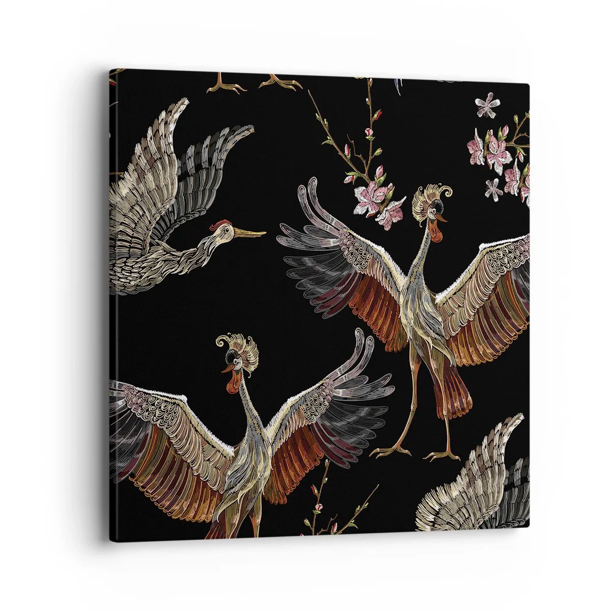Bild auf Leinwand - Leinwandbild - Märchenvogel - 40x40 cm
