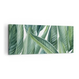 Bild auf Leinwand - Leinwandbild - An und für sich Grün - 100x40 cm