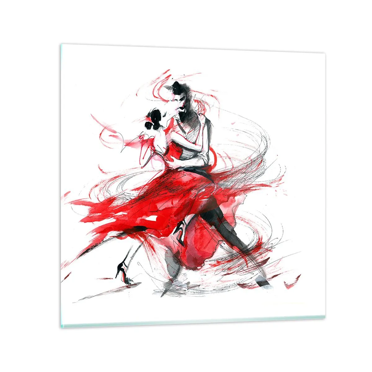 Glasbild - Bild auf glas - Tango – der Rhythmus der Leidenschaft - 30x30 cm