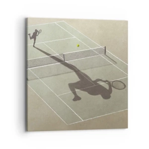 Bild auf Leinwand - Leinwandbild - Überwinde dich selbst - 70x70 cm