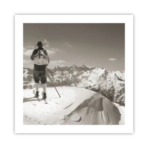 Poster - Und die Berge bleiben unverändert - 50x50 cm