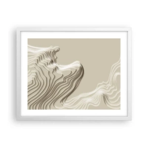 Poster in einem weißen Rahmen - Topographie der Kunst - 50x40 cm