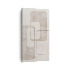 Bild auf Leinwand - Leinwandbild - Geometrische Fuge - 45x80 cm