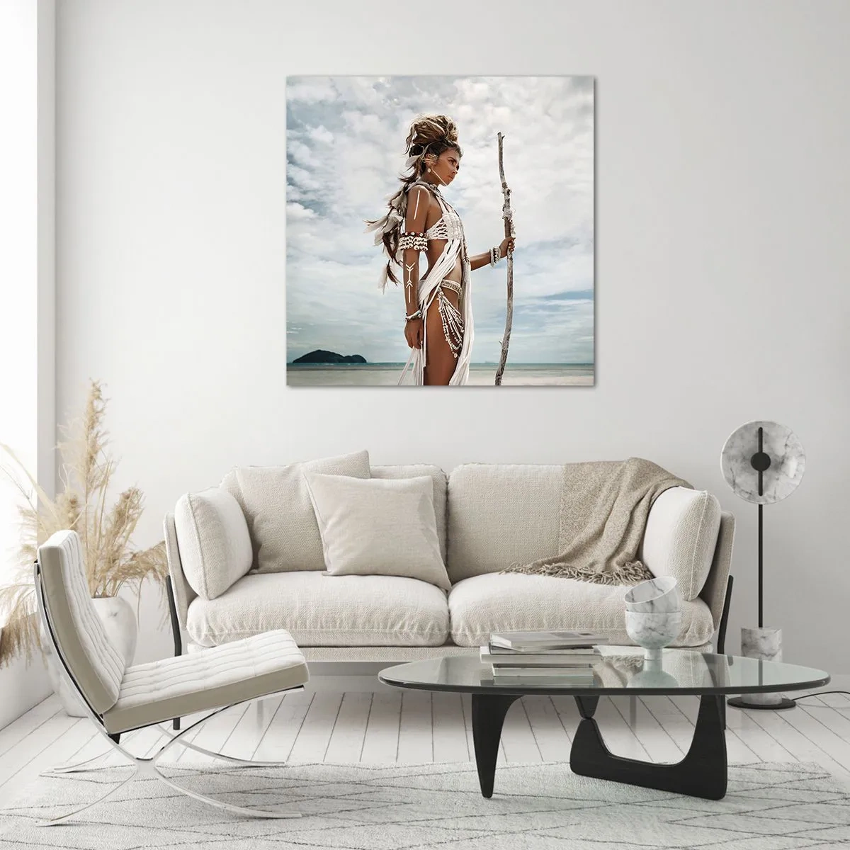 Glasbild - Bild auf glas - Königin der Tropen - 70x70 cm