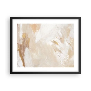 Poster in einem schwarzem Rahmen - Pastellkomposition - 50x40 cm