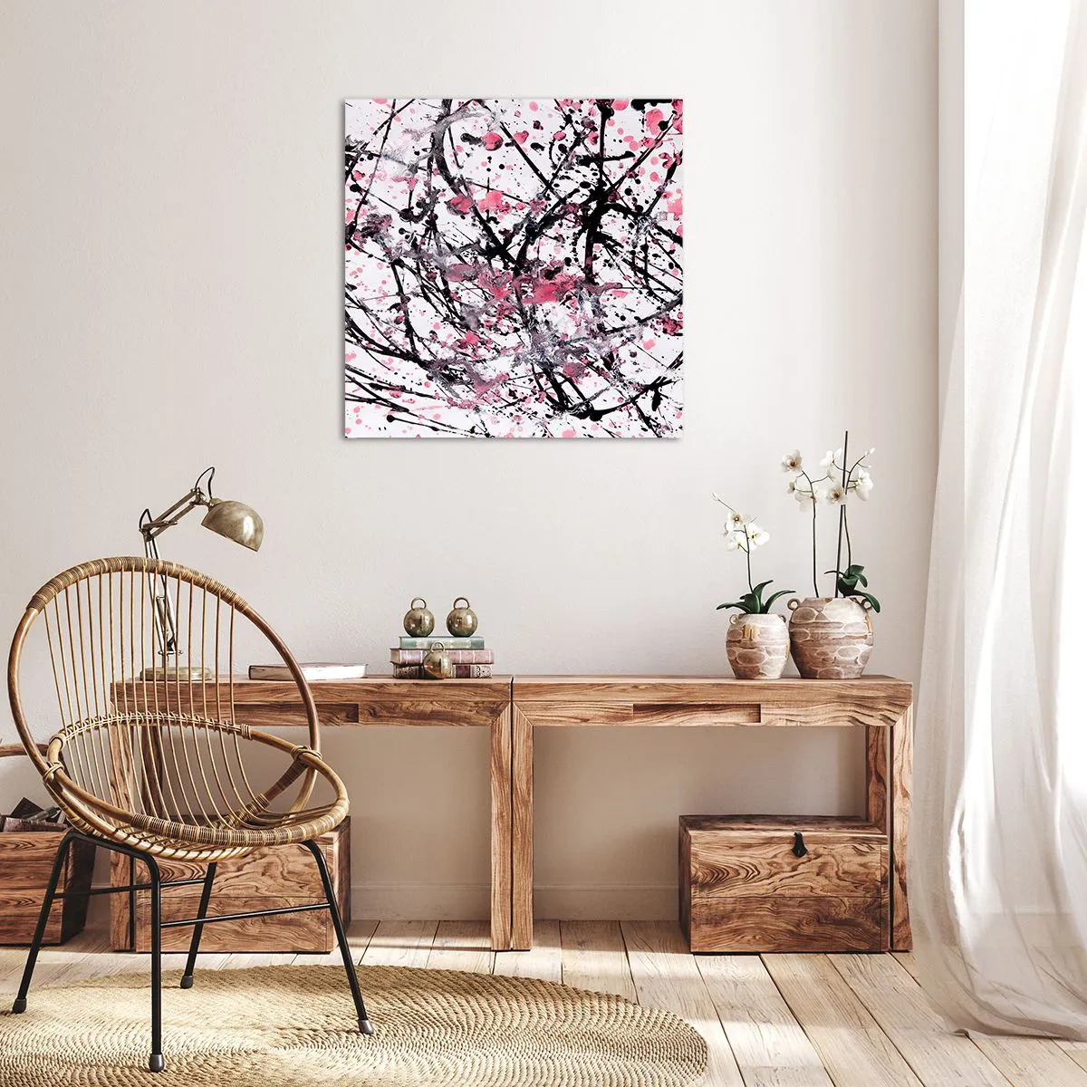 Bild auf Leinwand - Leinwandbild - Die Flüchtigkeit des Lebens - 60x60 cm