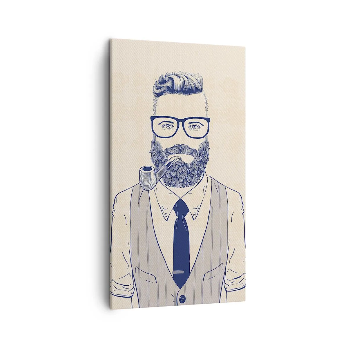 Bild auf Leinwand - Leinwandbild - Fröhlich, maskulin und modisch - 45x80 cm