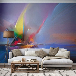 Fototapete Premium Canvas - Propeller wie ein Vogel - Abstraktion, Stück, Segelboot - 200x140 cm