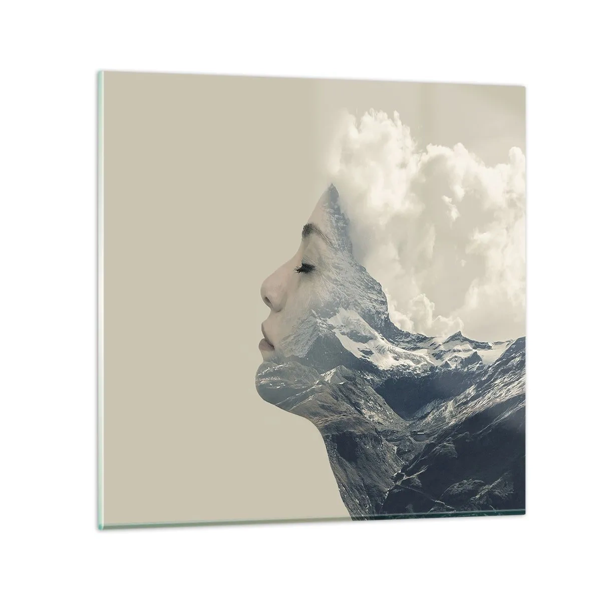 Glasbild - Bild auf glas - Die Schönheit der Elemente der Natur - 70x70 cm