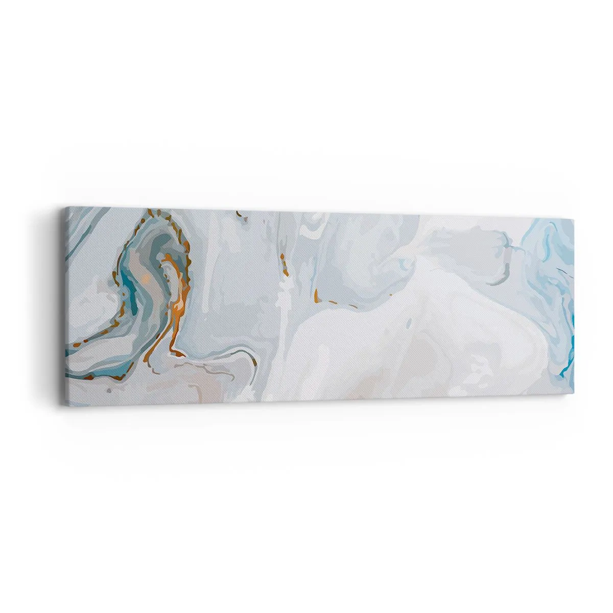 Bild auf Leinwand - Leinwandbild - Das Weiß wird erhoben - 90x30 cm