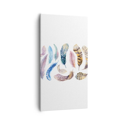 Bild auf Leinwand - Leinwandbild - Hell, bunt und bunt - 55x100 cm