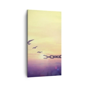 Bild auf Leinwand - Leinwandbild - Der Sieg der Freiheit - 45x80 cm