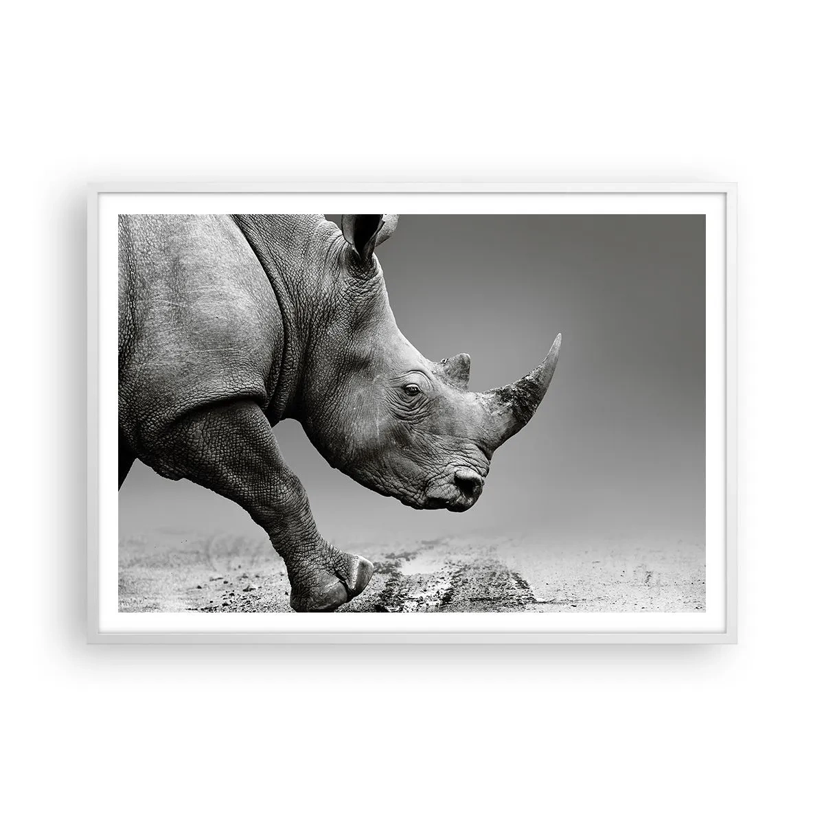 Poster in einem weißen Rahmen - Unaufhaltsame Stärke - 100x70 cm