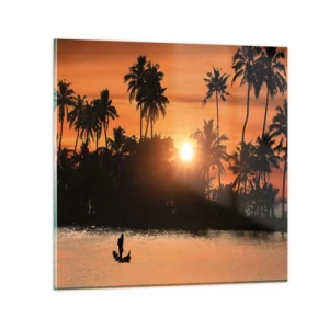 Glasbild - Bild auf glas - Zeit zum Entspannen - 60x60 cm