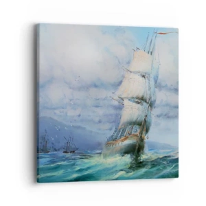 Bild auf Leinwand - Leinwandbild - Guter Wind - 40x40 cm