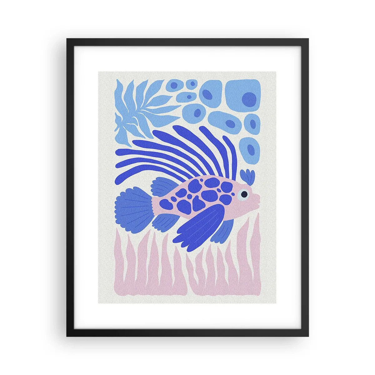 Poster in einem schwarzem Rahmen - In seinem Fahrwasser - 40x50 cm