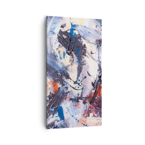 Bild auf Leinwand - Leinwandbild - Verrückter Tanz der Abstraktion - 55x100 cm