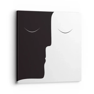 Bild auf Leinwand - Leinwandbild - Einheit der Gegensätze - 30x30 cm