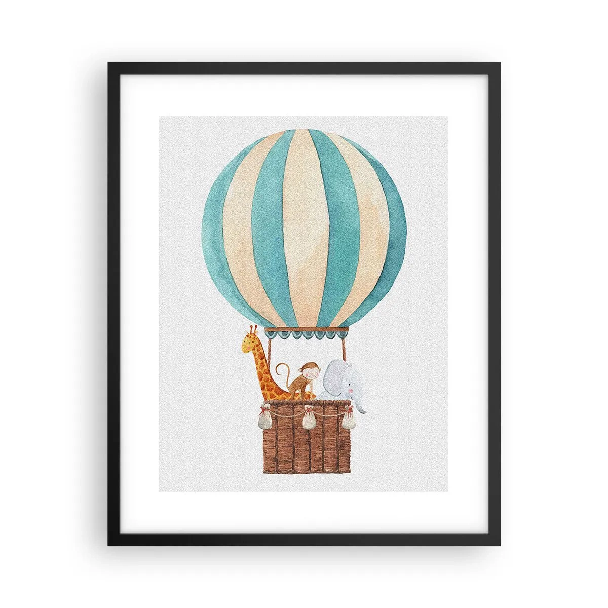 Poster in einem schwarzem Rahmen - Fantastische Reise - 40x50 cm