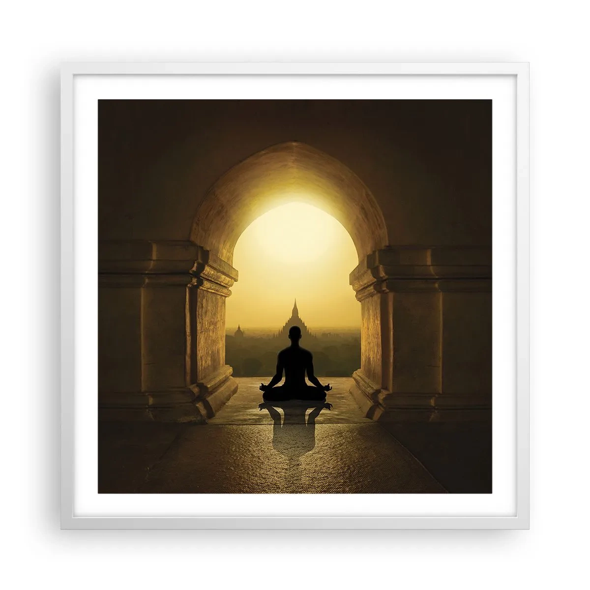 Poster in einem weißen Rahmen - Vollkommene Harmonie - 60x60 cm