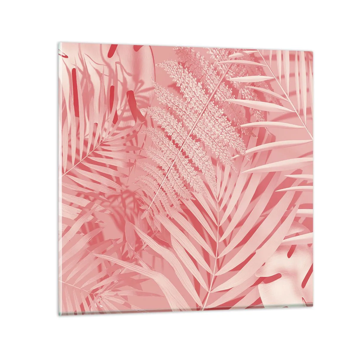 Glasbild - Bild auf glas - Rosa Konzept - 40x40 cm