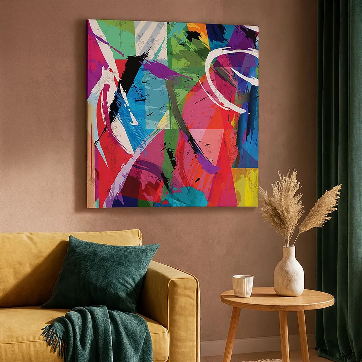 Bild auf Leinwand - Leinwandbild - Schnell, spritzig und springt - 30x30 cm