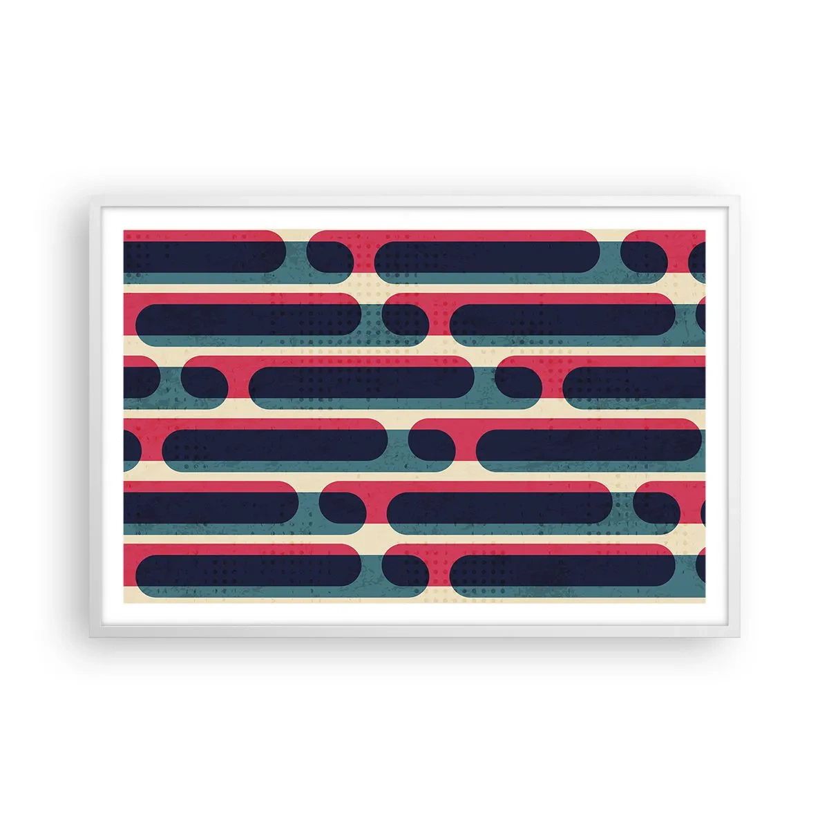 Poster in einem weißen Rahmen - In die Tiefe und vorwärts - 91x61 cm