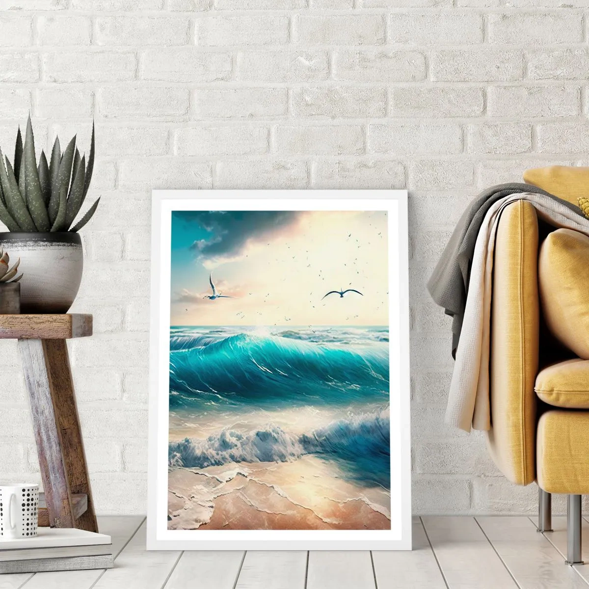 Poster in einem weißen Rahmen - Es summt nur für dich - 50x70 cm