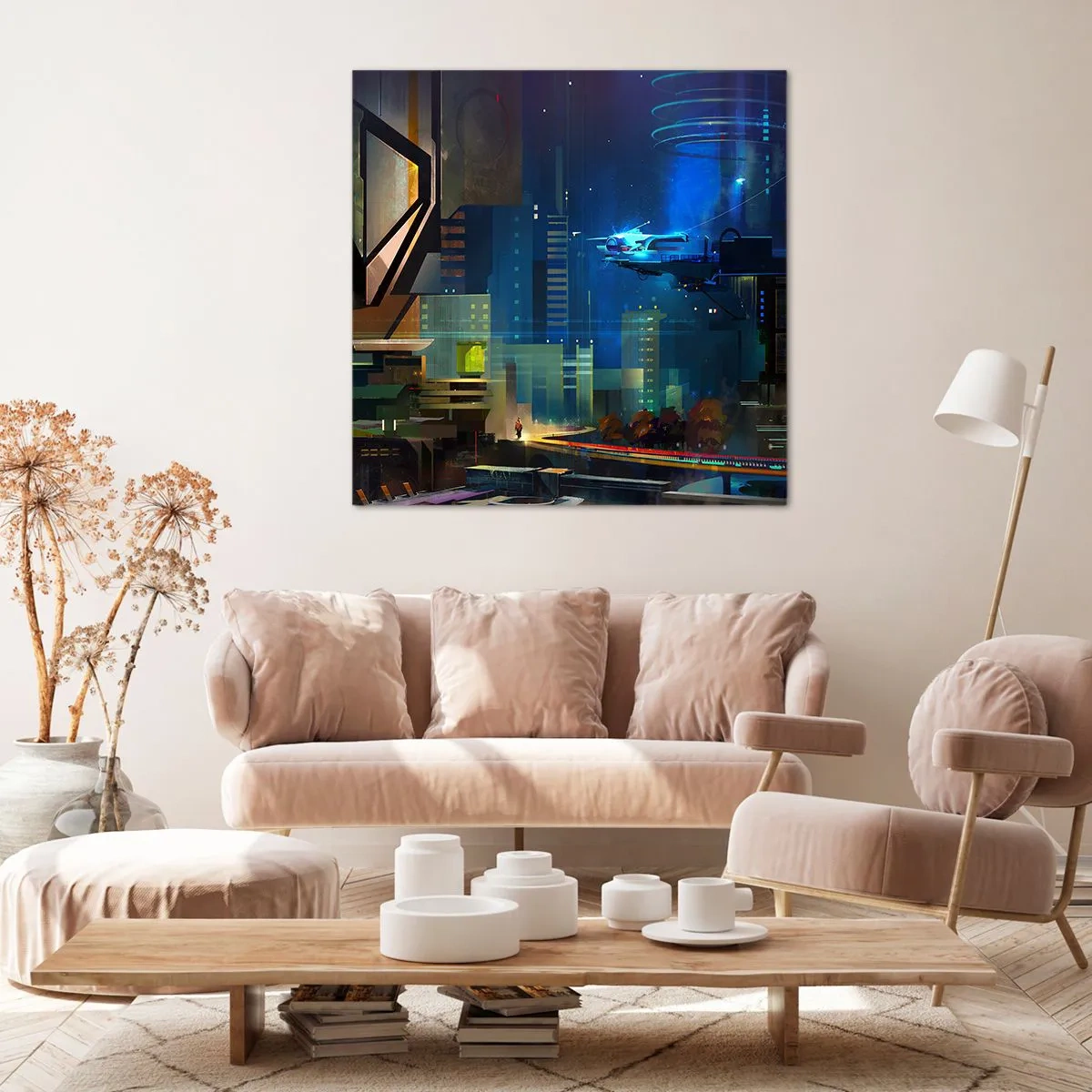 Bild auf Leinwand - Leinwandbild - In naher Zukunft - 40x40 cm