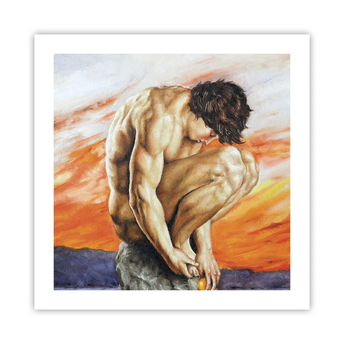 Poster - In sich versunken - 50x50 cm