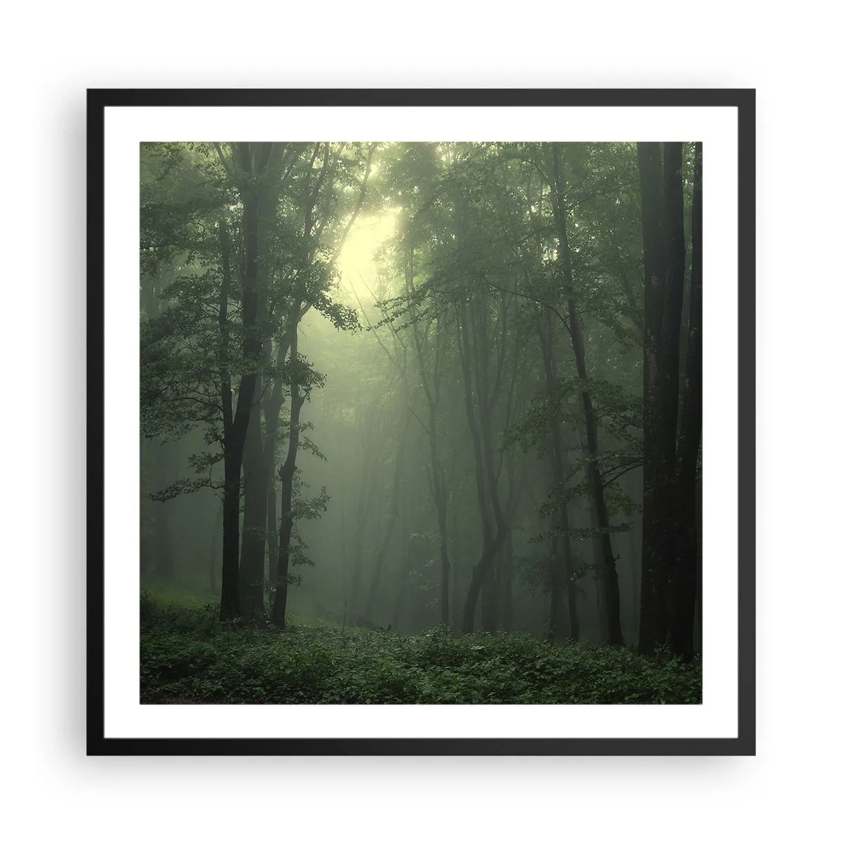 Poster in einem schwarzem Rahmen - Bevor er aufwacht - 60x60 cm