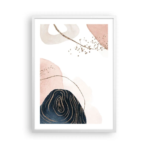 Poster in einem weißen Rahmen - Alles fließt - 50x70 cm