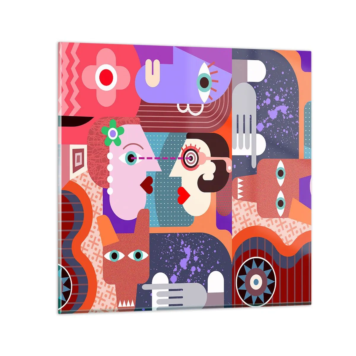 Glasbild - Bild auf glas - Augenhöhe - 70x70 cm