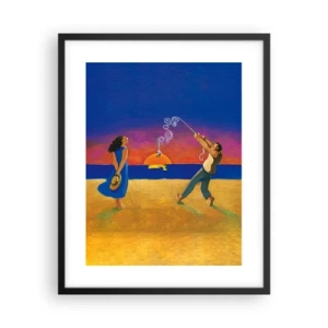 Poster in einem schwarzem Rahmen - Mehr als ein Sternchen vom Himmel - 40x50 cm