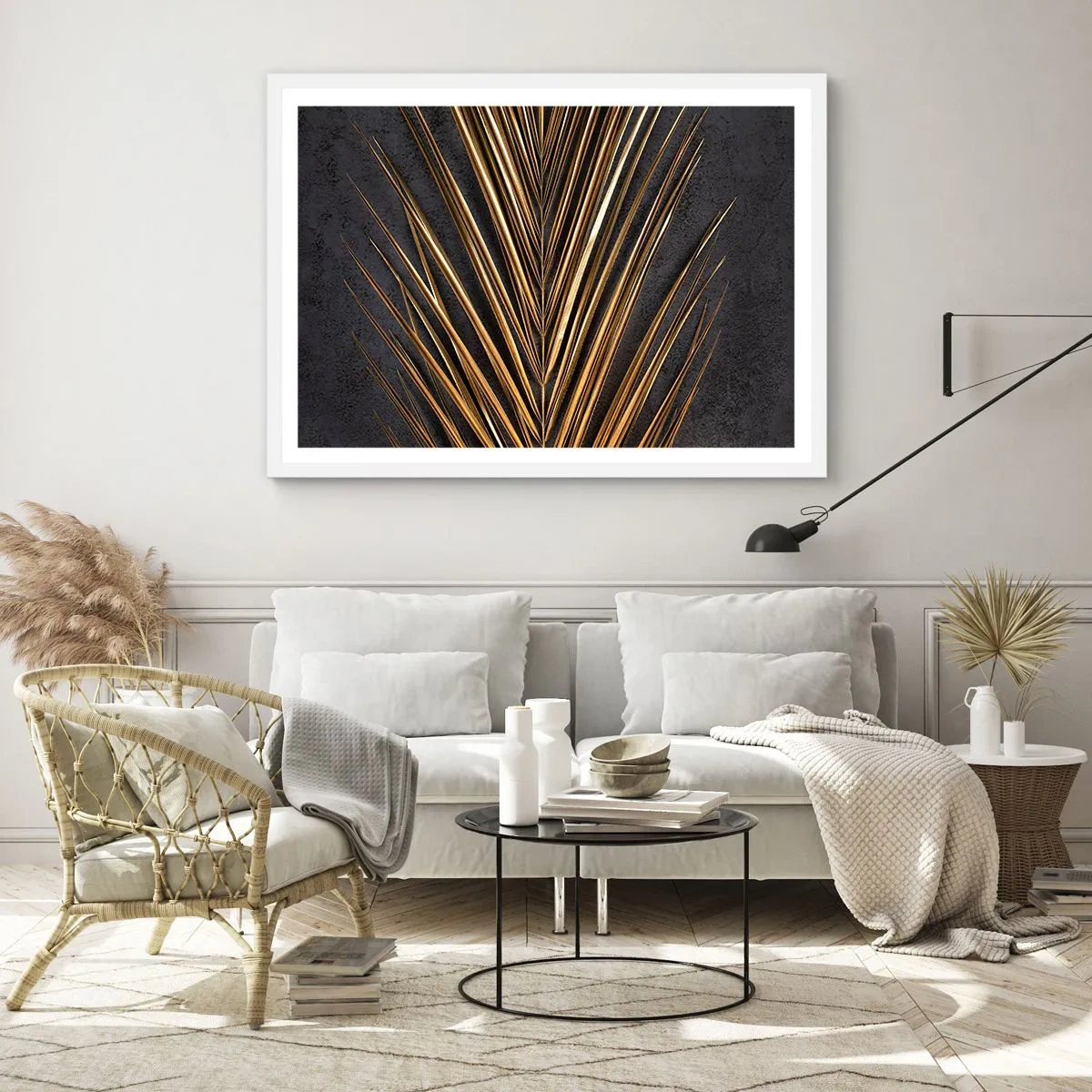 Poster in einem weißen Rahmen - Das Gold der Tropen - 50x40 cm