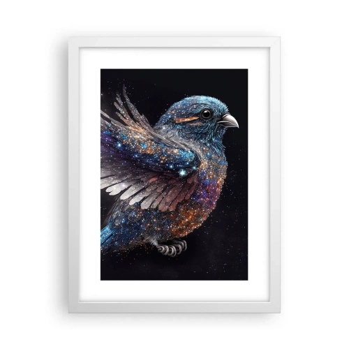 Poster in einem weißen Rahmen - Diamantsperling - 30x40 cm