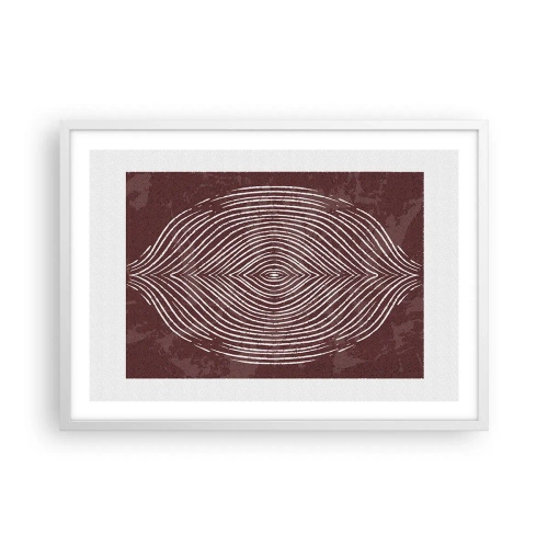 Poster in einem weißen Rahmen - Der Raum spricht - 70x50 cm