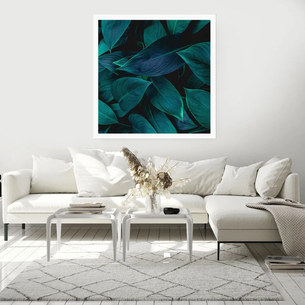 Poster - Grün in sich selbst - 40x40 cm