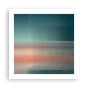 Poster - Abstraktion: Lichtwellen - 50x50 cm