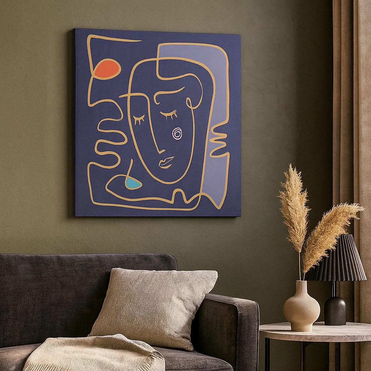 Bild auf Leinwand - Leinwandbild - In Gedanken - 30x30 cm