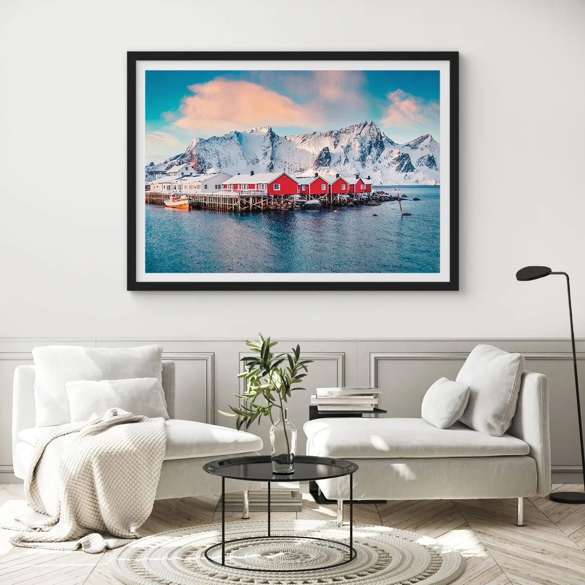 Poster in einem schwarzem Rahmen - Nördlicher Rückzug - 40x30 cm