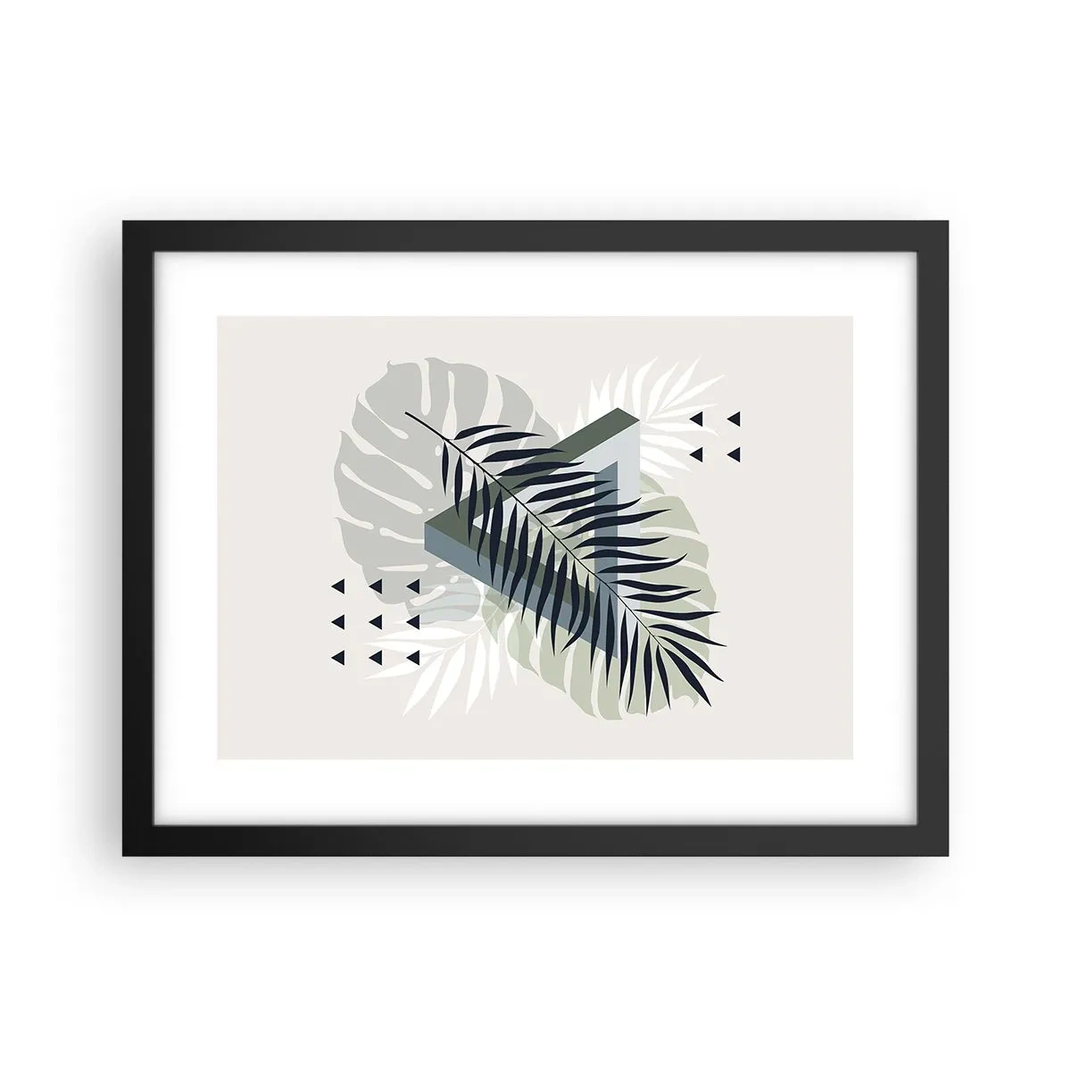Poster in einem schwarzem Rahmen - Natur und Geometrie – zwei Ordnungen? - 40x30 cm