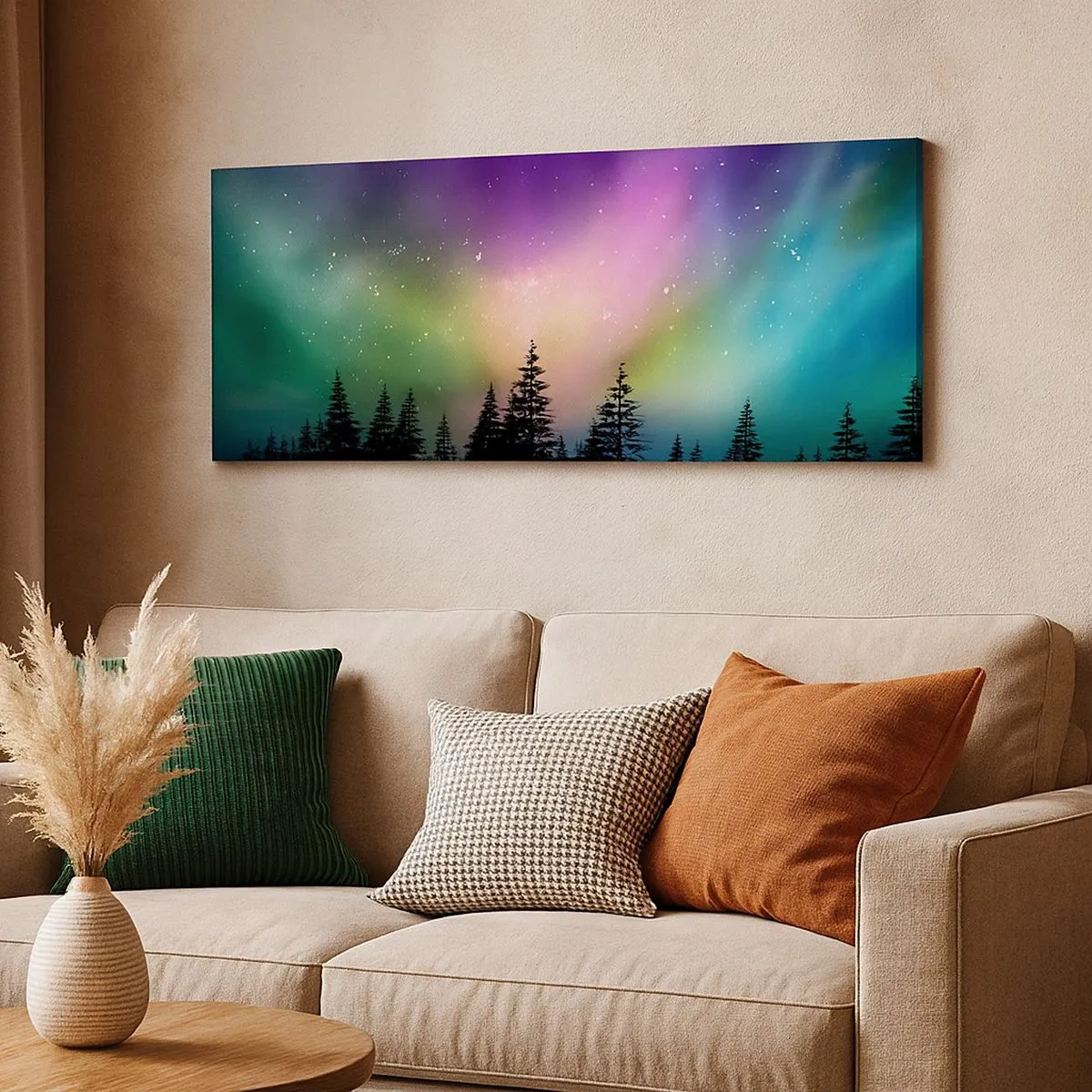 Bild auf Leinwand - Leinwandbild - weiße Magie - 100x40 cm